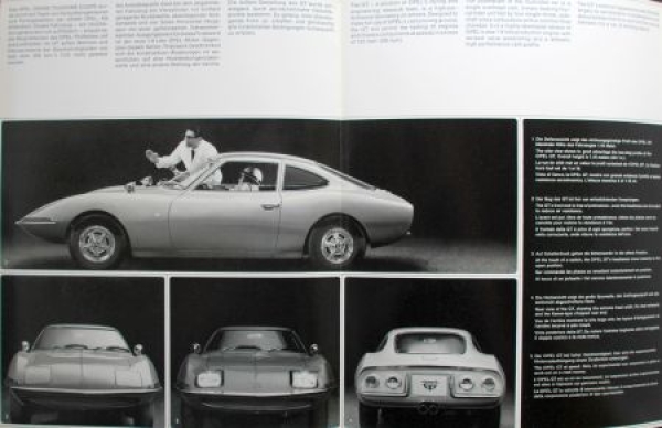 Opel GT Experimental Modelprogram 1967 Carbrochure (8972)